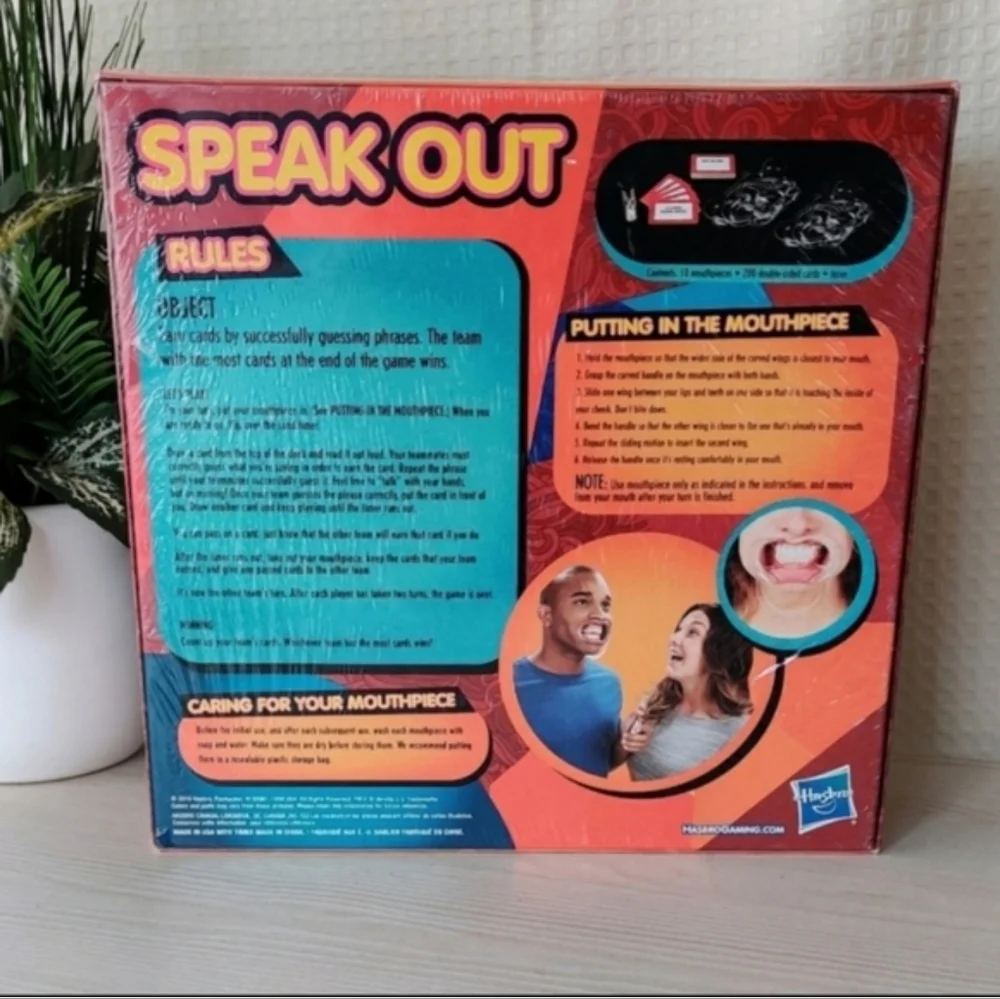 Hasbro Speak Out Game Ages 16&Up, 4-10 Players